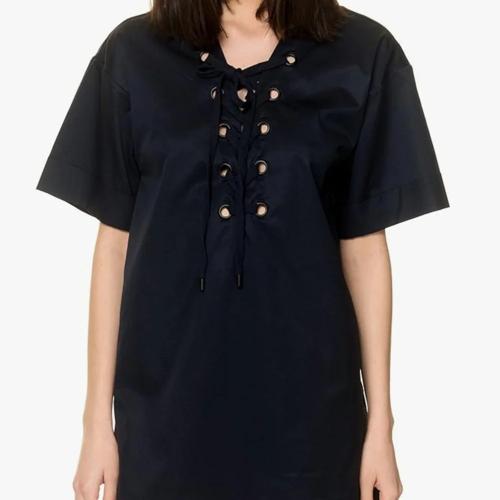 Kendall & Kylie Blue Lace-Up Swim Coverup‎